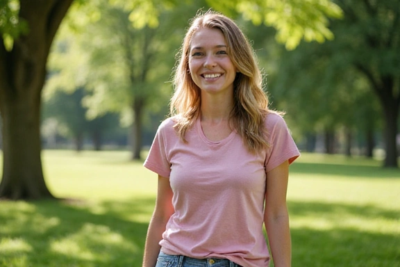 Nutrizionista sorridente in ambiente naturale